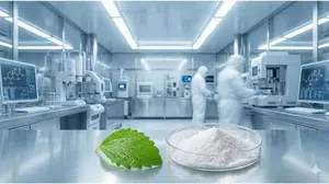 Pure steviol glycoside extraction in laboratory setting for diabetes management.