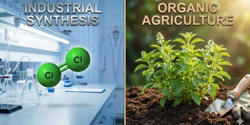Stevia plant vs Splenda chemical synthesis comparison for organic preference.