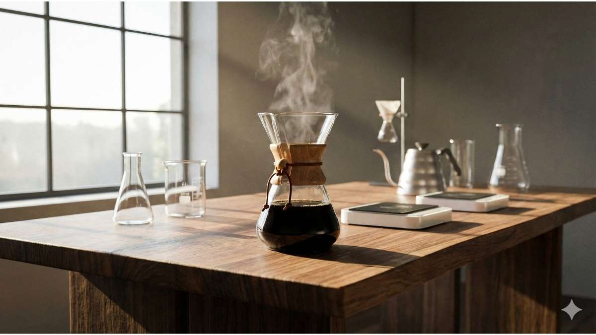 borosilicate glass chemex coffee maker with no plastic parts