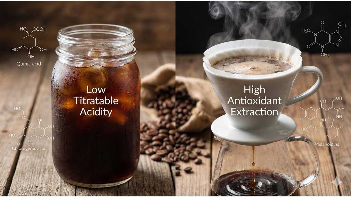 Cold brew vs hot brew acidity comparison